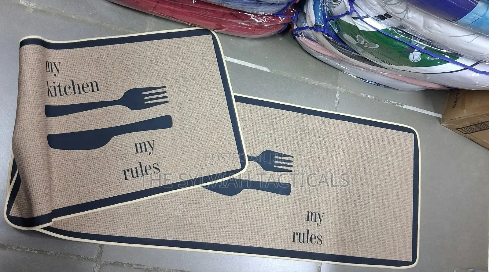 New Prints Kitchen Mat set of 2pcs