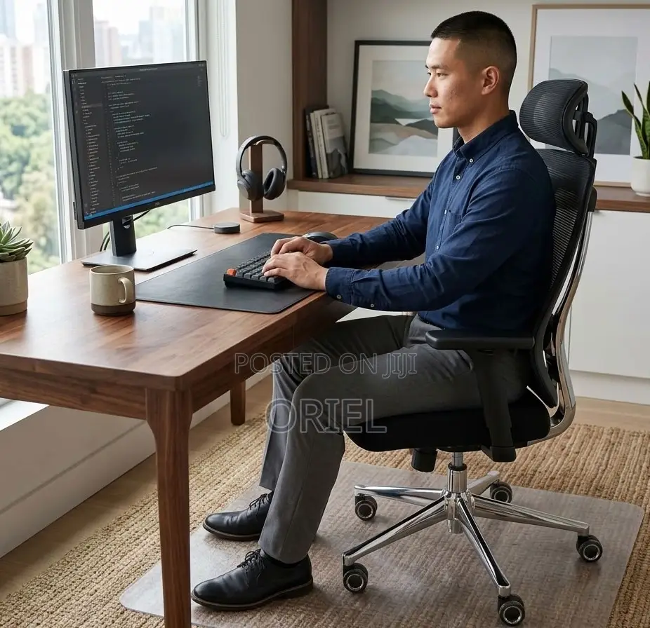Ergonomic Mesh Office Chair With Back Support for Daily Comfort