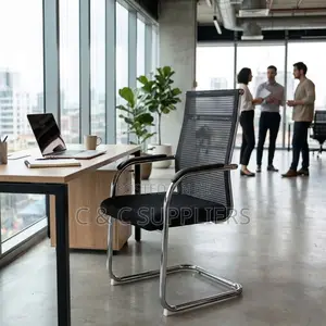 Office Mesh-Back Guest Waiting Seat