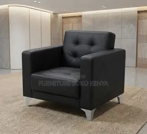 Sofa; Single Seater Executive High Back Leather Sofa
