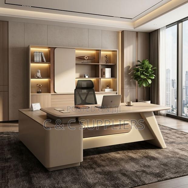 Modern Executive Table With Side Extension-180cm - main view