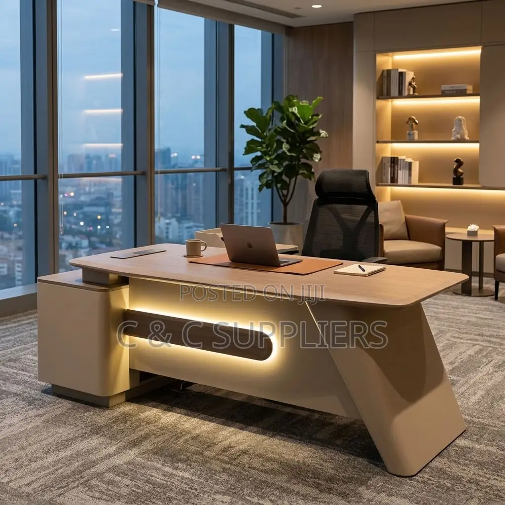 Modern Executive Table With Side Extension-180cm