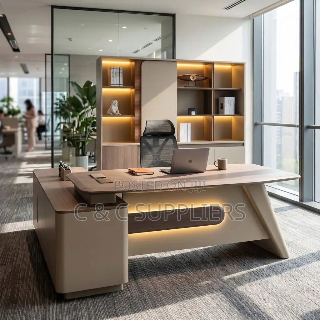 Modern Executive Table With Side Extension-180cm