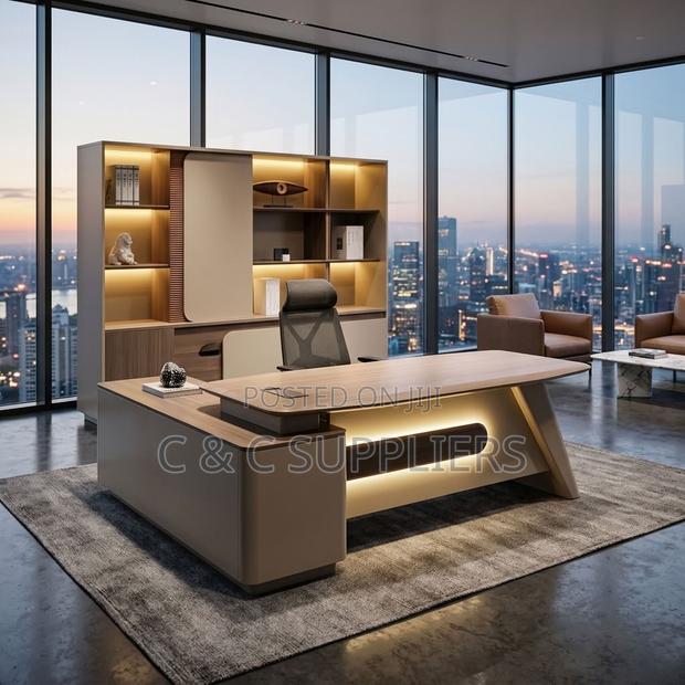Modern Executive Table With Side Extension-180cm - thumbnail 2