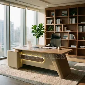 Modern Executive Table With Side Extension-180cm