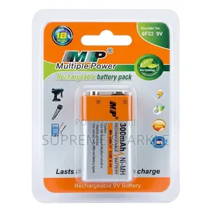 MP (Multiple Power) 9V Rechargeable Battery – 300mAh Ni-Mh