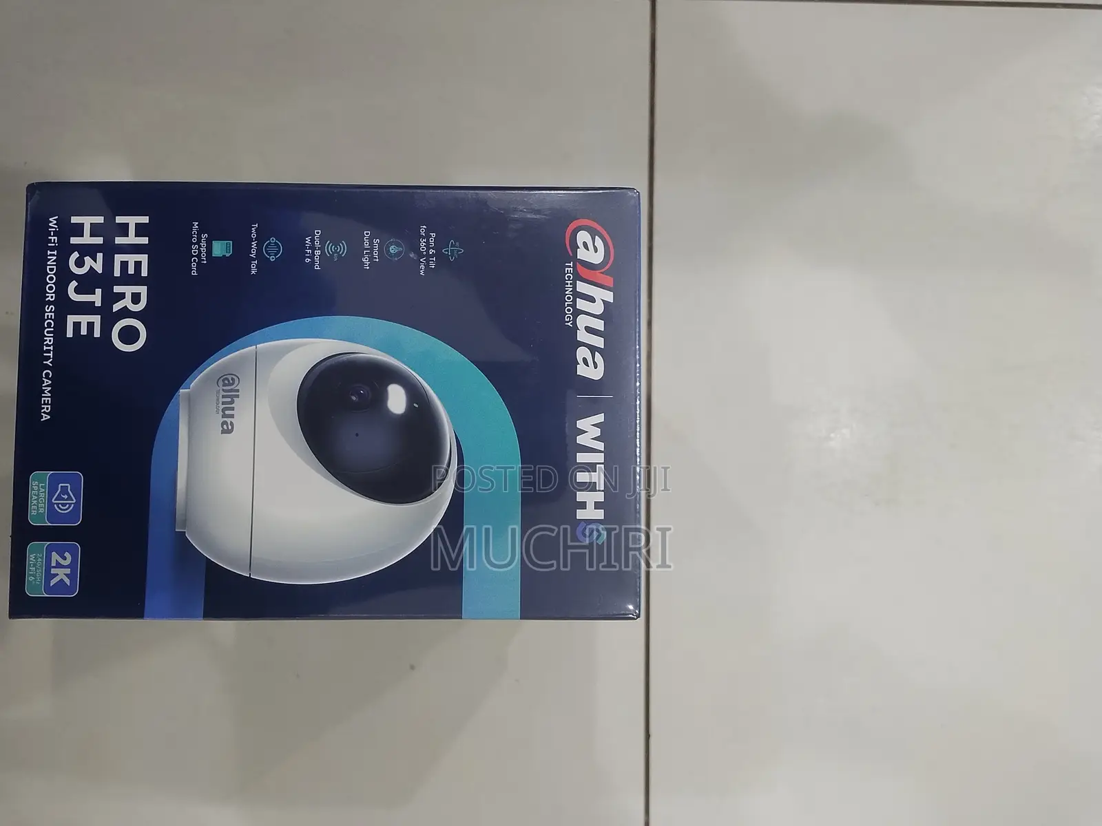 Dahua HeroH3JE 2K Wi-Fi Indoor Security Camera Pan &Tilt,Two-Way Talk