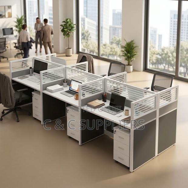 6-User Imported Workstation Desk - thumbnail 3