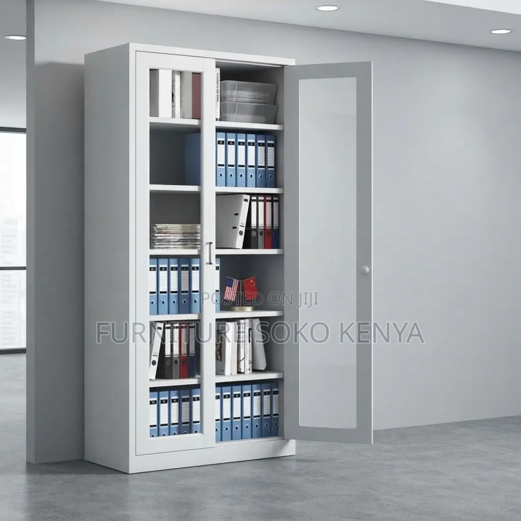 Office Cabinet; Modern Glass Door's Office Filling Cabinet