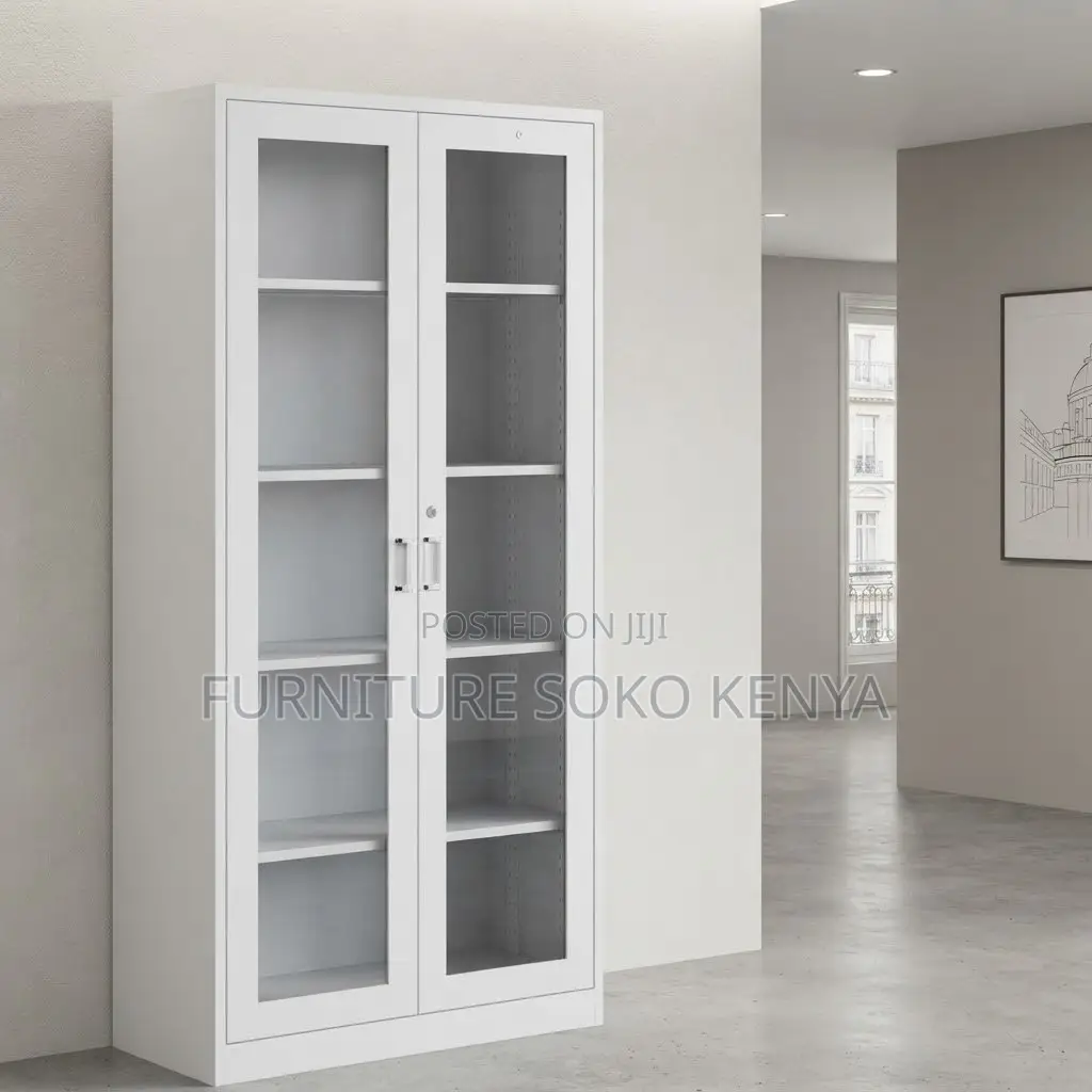 Office Cabinet; Modern Glass Door's Office Filling Cabinet