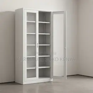 Office Cabinet; Modern Glass Door's Office Filling Cabinet