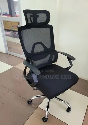 High Back Swivel Chair With a Mesh Back Support