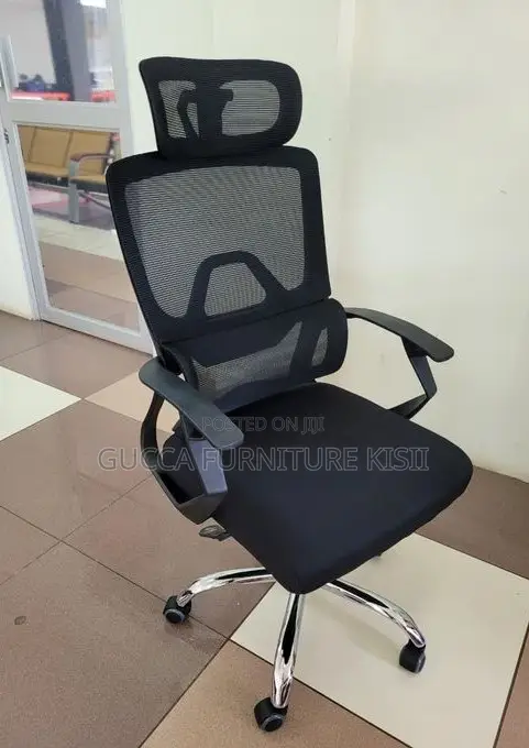 High Back Swivel Chair With a Mesh Back Support