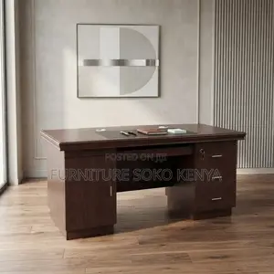 Office Desk; 1.2 Meter Mahogany Design Standard Office Desk