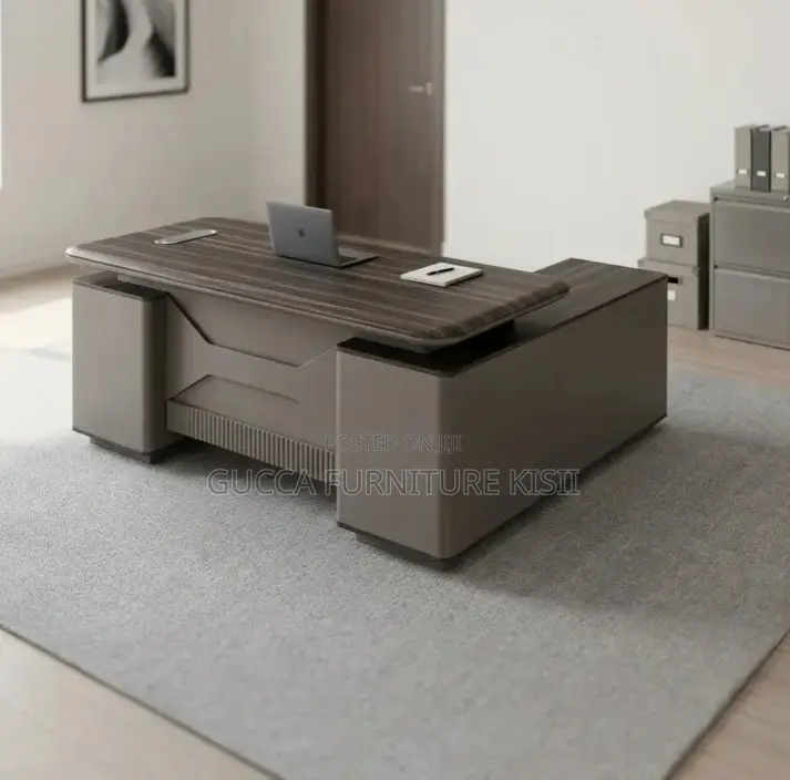 Solid Pure Wood Director's L-Shaped Desk
