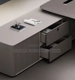 Solid Pure Wood Director's L-Shaped Desk