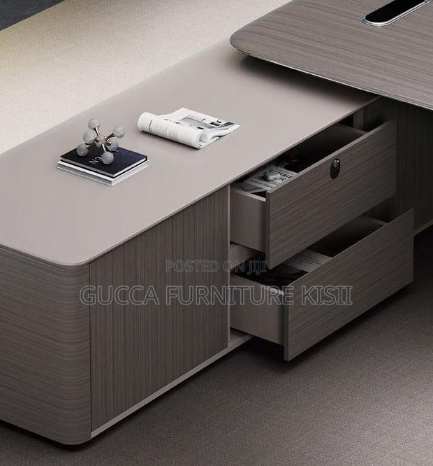 Solid Pure Wood Director's L-Shaped Desk - thumbnail 2
