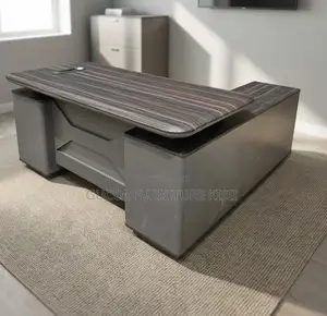 Solid Pure Wood Director's L-Shaped Desk