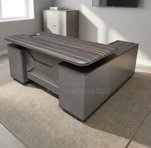 Solid Pure Wood Director's L-Shaped Desk
