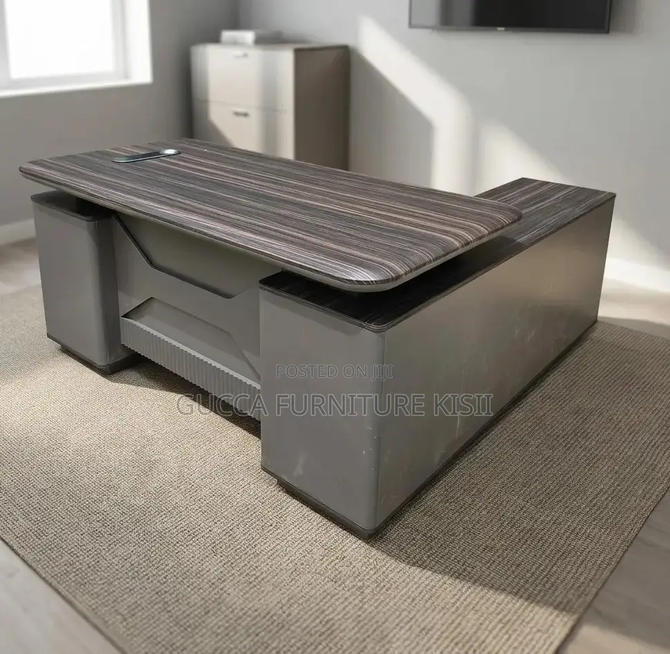 Solid Pure Wood Director's L-Shaped Desk
