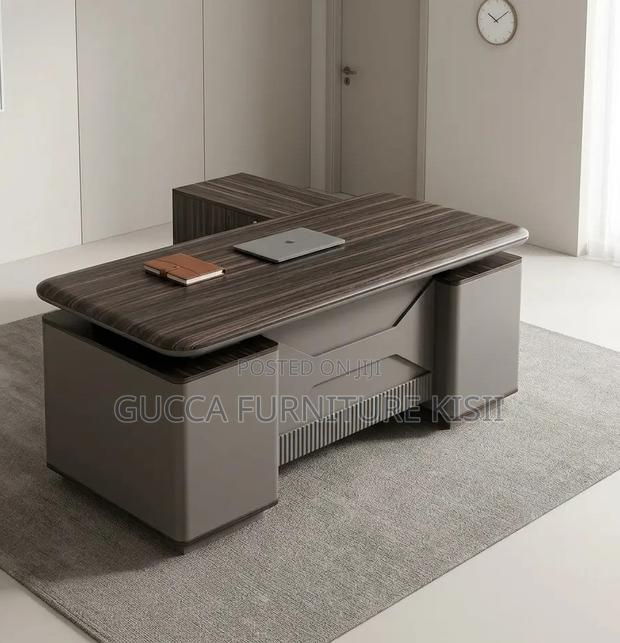 Solid Pure Wood Director's L-Shaped Desk - thumbnail 6