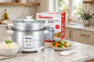 Ramtons Rice Cooker + Steamer 2.8L RM/290 - White - 700W