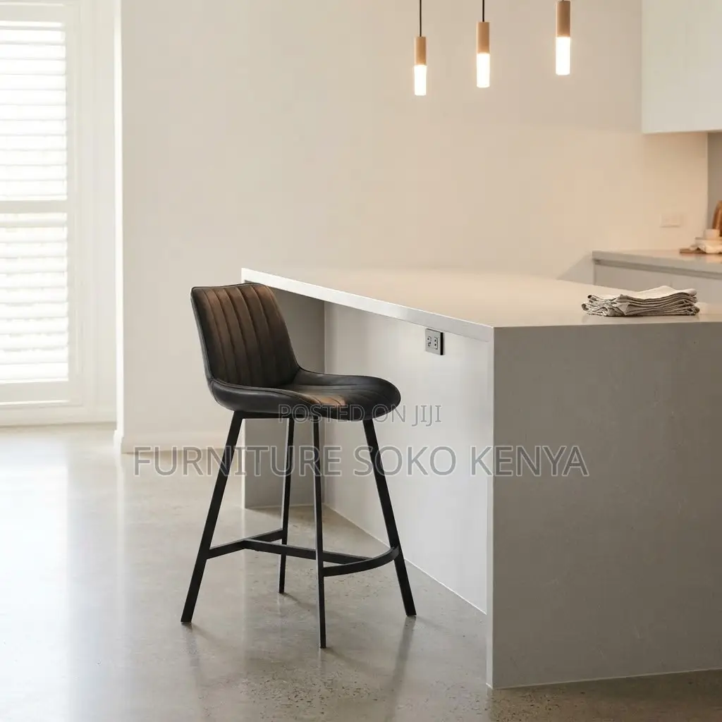 Barstool; Black Height Adjustable Home Office Barstool