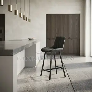 Barstool; Black Height Adjustable Home Office Barstool