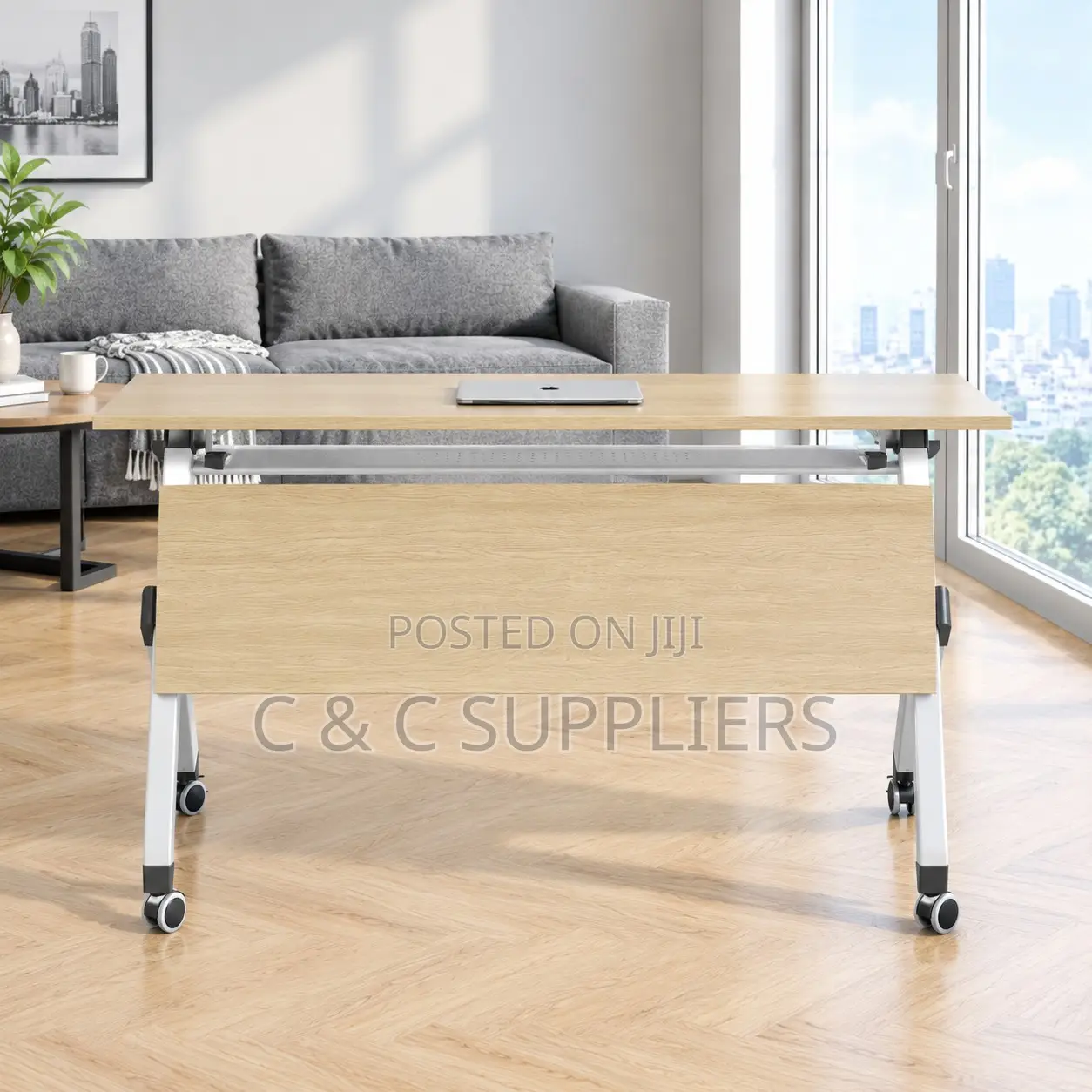 Brown Folding Conference Table-1200mm