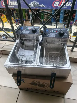 ElectroMate 12L Commercial Double Electric Deep Fryer (6L+6L)