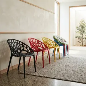 Home Chair: Indoor Outdoor Plastic Leisure Dining Chair