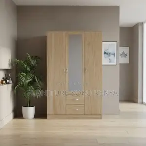 Bedroom Wardrobe 3 Door 1drawer With Mirror
