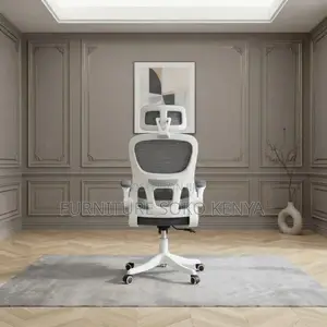 Office Chairs; Swivel White Mesh Orthopedic Study Chair With Arms