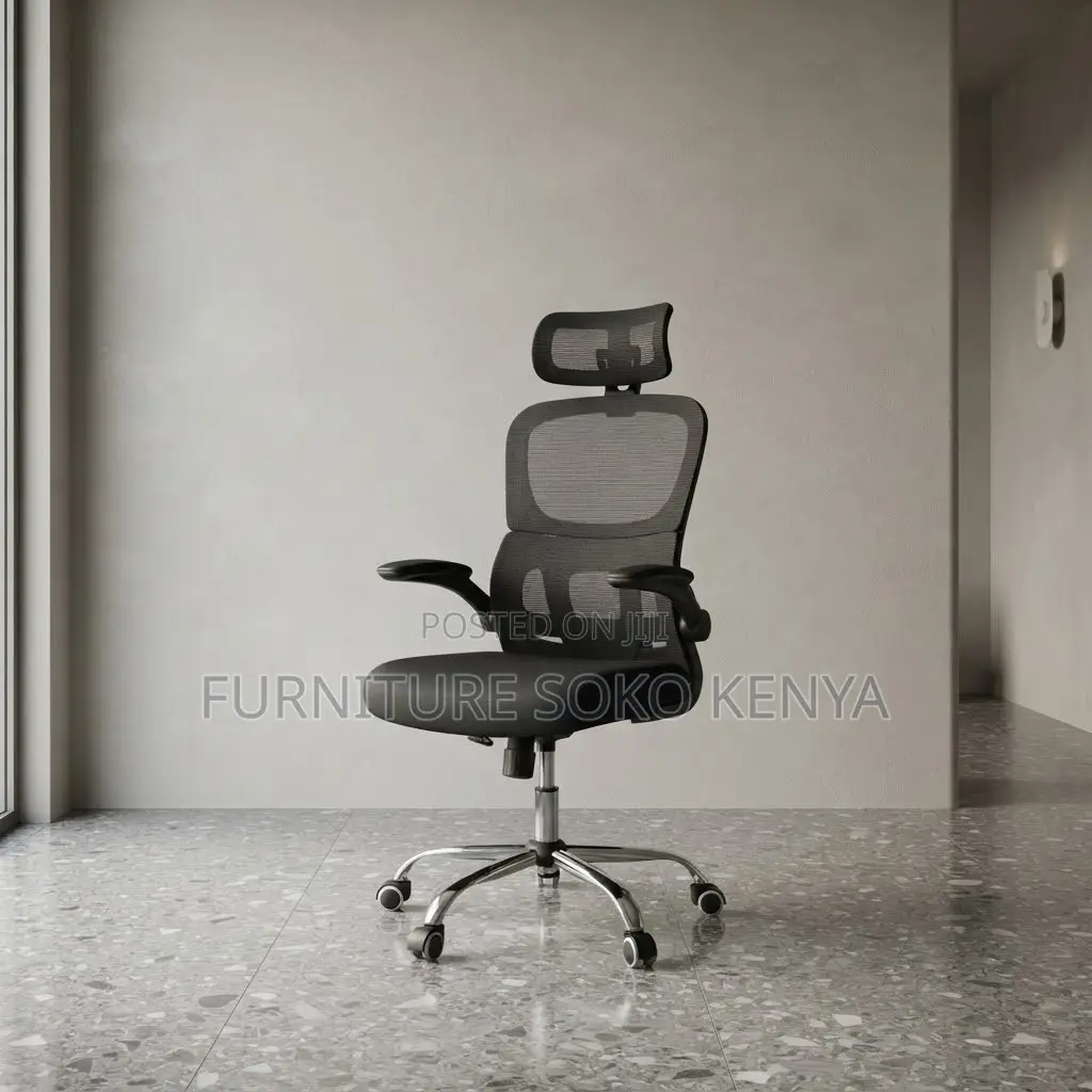 Office Chairs; Swivel White Mesh Orthopedic Study Chair With Arms
