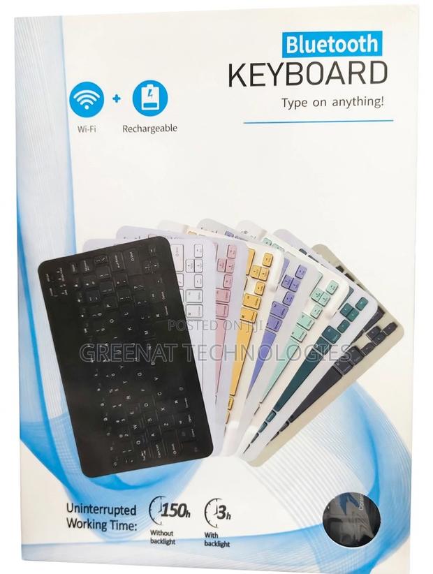 Bluetooth Dual Mode Wireless Keyboard Rechargeable Multi-Device Tablet - main view