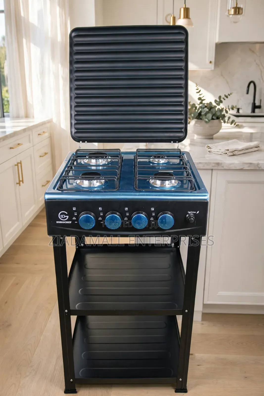 Eurochef EC-6024 4G Gas Stove 4 Burner - Pulse Ignition - Standing