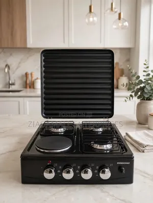 Eurochef EC-6025 Tabletop Gas Stove (3+1) 3 Gas +1 Electric - 1000W