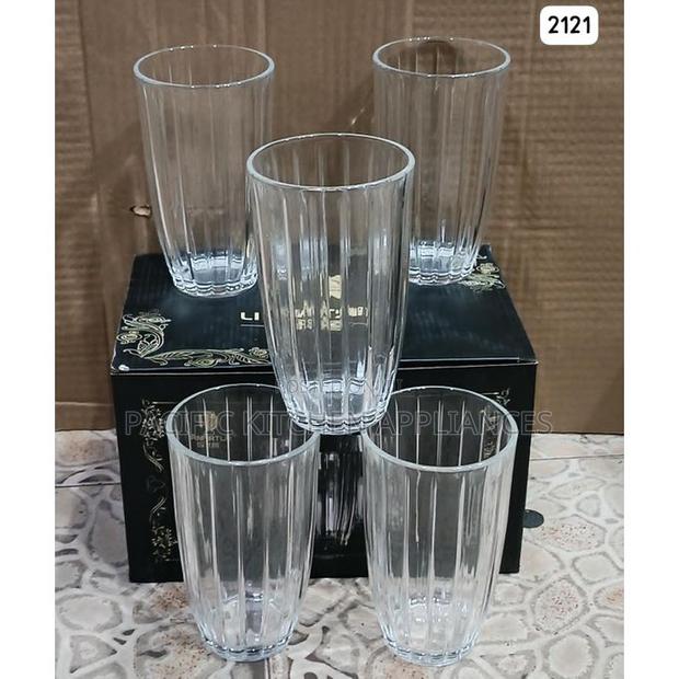 Transparent Drinking Glasses Set(6) for Cold/Warm Drinks - thumbnail 2