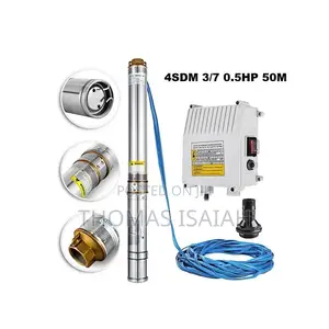 4SDM 3/7 0.5HP 50m Submersible Pump With 30m Cable and Pump Control