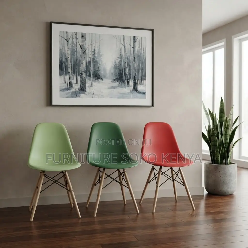 Home Chairs; Armless Eames Side Dining Chairs
