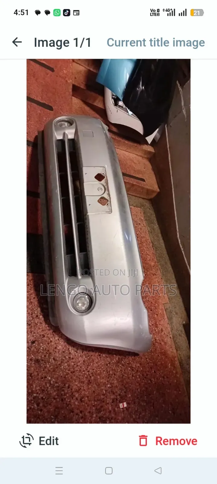 Sienta 2005 Front Bumper