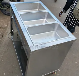 3-Pan Stainless Steel Electric Bain Marie / Food Warmer.