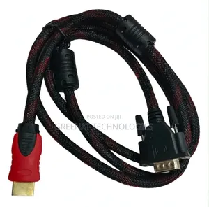 HDMI to VGA Adapter Cable 1080P Full HD Braided Cable 1.5M