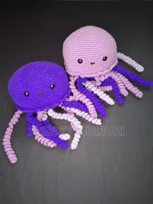 Crochet Jellyfish Plushie Duo | Custom Ocean Decor in Nairobi