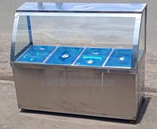 Stainless Steel Commercial Food Warmer and Display Unit