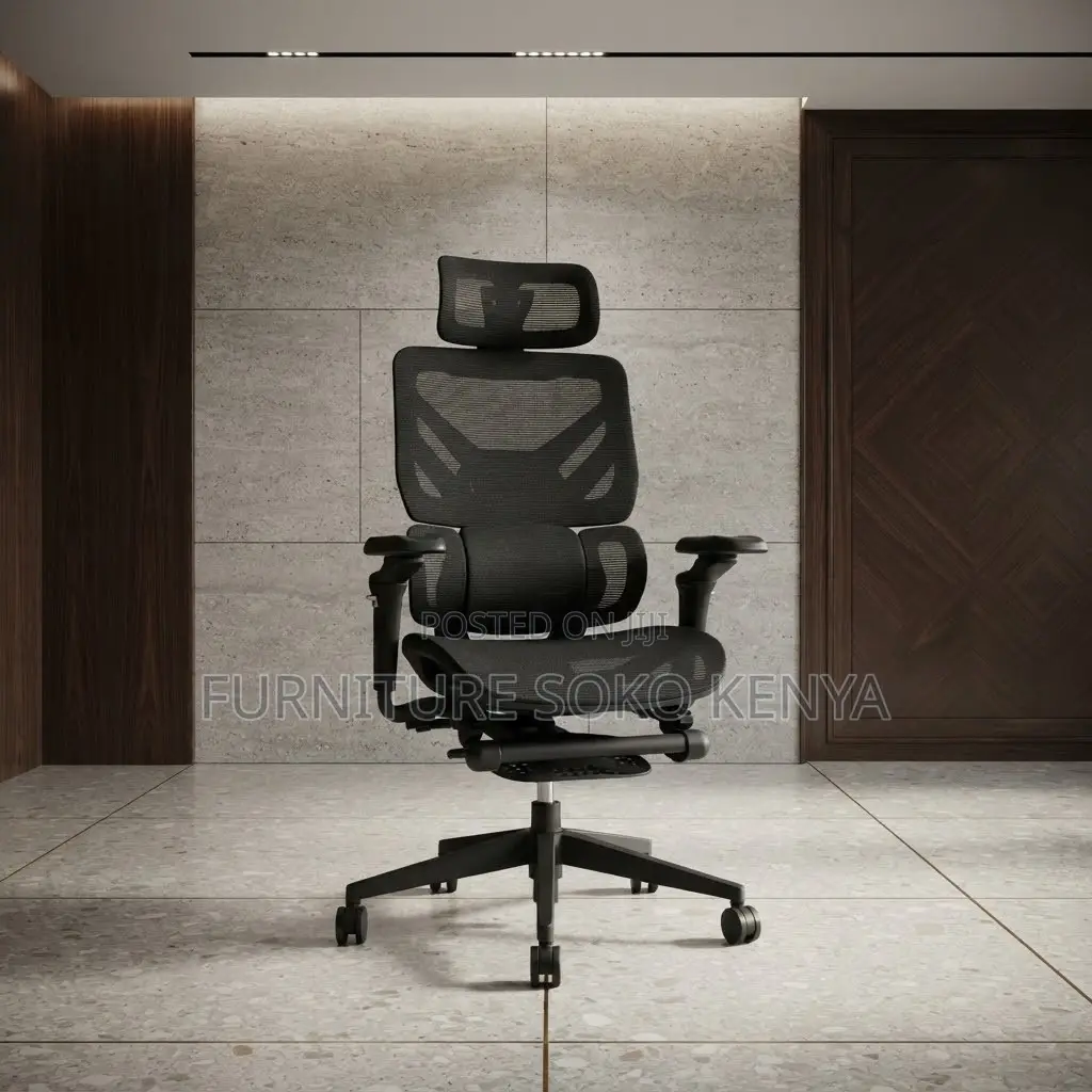 Office Chairs; Adjustable Mesh Orthopedic Chair With Footrest