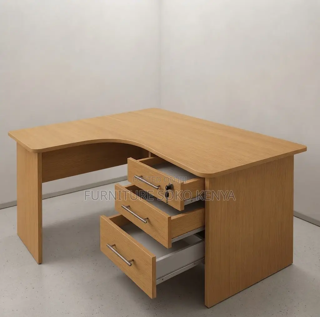 Office Desk; 1200mm Curved Generic Offices Room Study Desk