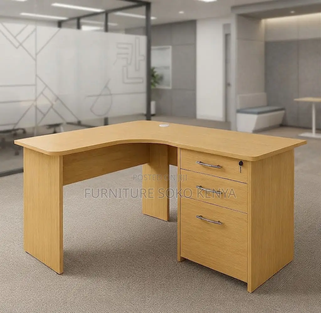 Office Desk; 1200mm Curved Generic Offices Room Study Desk