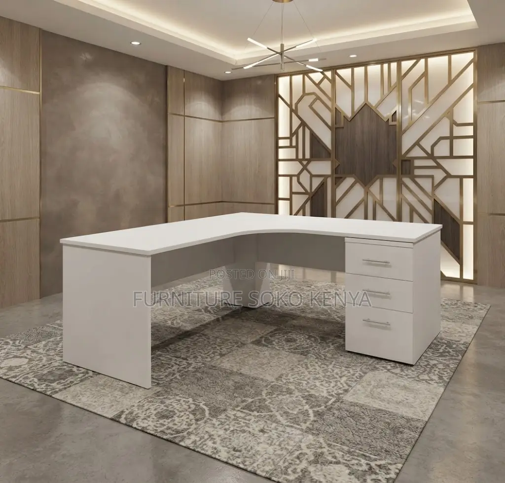 Office Desk; 1200mm Curved Generic Offices Room Study Desk