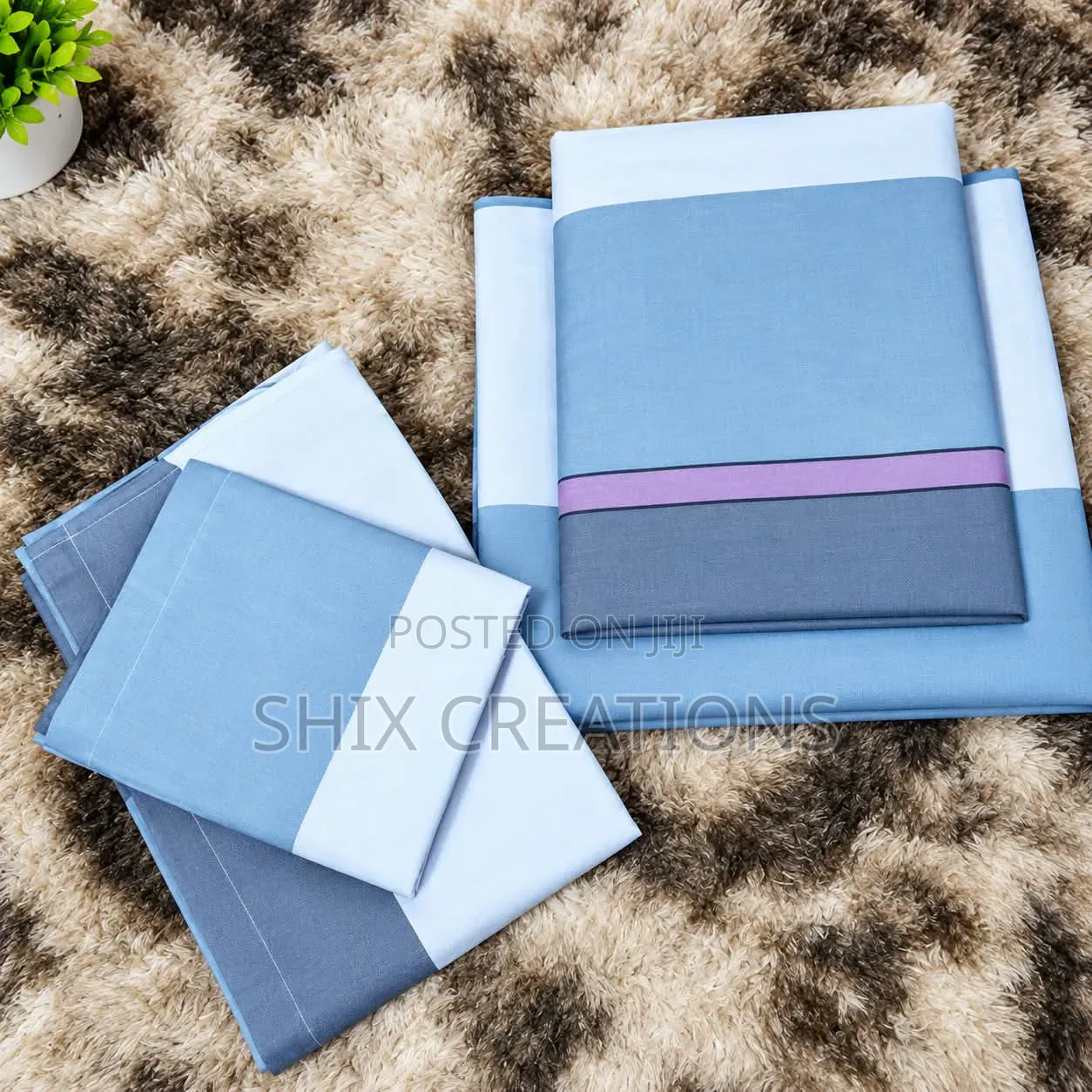 Pattern Cotton Bedsheets Set
Size:6by6
Can Fit Bed Sizes 4*6,5*6,6*6